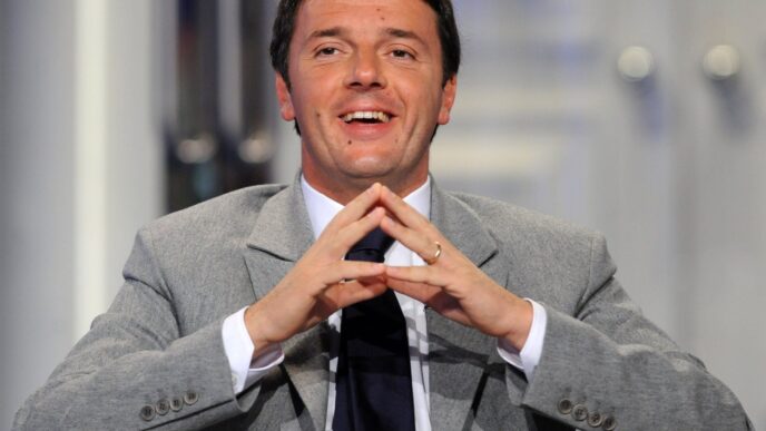 nella foto Matteo renzi